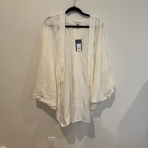 Universal Thread NEW White Kimono Cardigan One Size Cottagecore Feminine Boho
